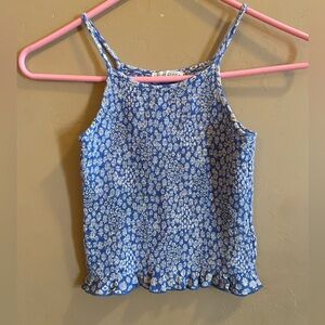 Paper crane blue & white floral cami size xmall